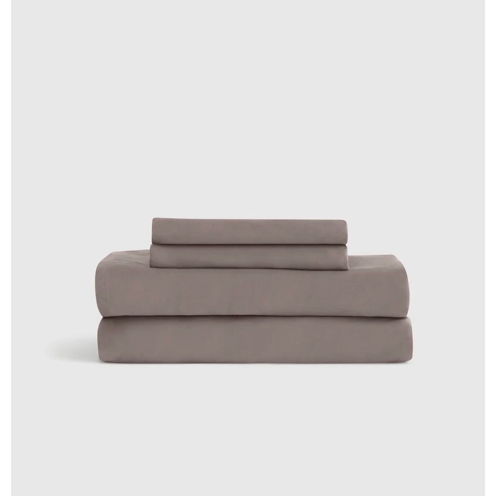 Quince Full Size Bamboo 4 Piece Sheet Set Stone New With Tags